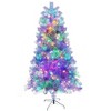 Resenkos 6ft Pre-Lit Artificial Christmas Tree with 300 LED Lights and 11 Selectable Lighting Modes, - 4 of 4