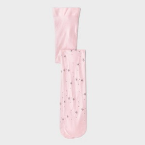 Toddler Girls' Christmas Glitter Stars Fashion Tights - Cat & Jack™ Pink - 1 of 3