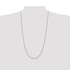 Black Bow Jewelry 2.75mm Sterling Silver Solid Oval Rolo Chain Necklace - 2 of 4