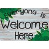 Smart Poly® Computer Mouse Pad, 8" x 10", Everyone is Welcome Here, Beech Wood, Greenery, Pack of 6 - 2 of 3