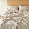 Cotton Sheets Set, Blend from Linen Cotton Bedsheets, GentleSoft™ & Breathable Bedsheets with 16 Inches Pocket, Gifts for All Seasons - 2 of 4