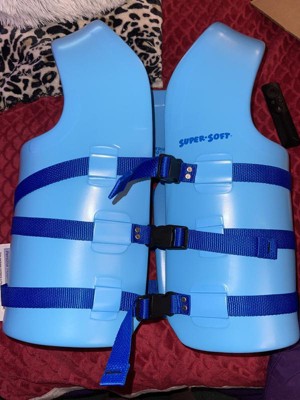 TRC Recreation Super Soft USCG Adult Life Jacket Vest, Large, Blue 