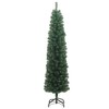 vidaXL Artificial Christmas Tree Green PVC, Steel, Plastic Slim - 70.9" Green without flocked white snow - 3 of 4