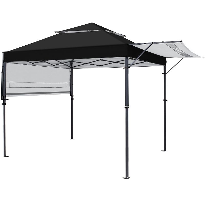 Topeakmart 10x17ft Pop-up Gazebo Canopy with Double Awnings, 1 of 8