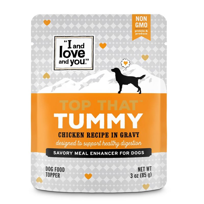 I and Love and You Top That  Wet Dog Food Topper Tummy Chicken Recipe In Gravy - 3oz, 1 of 6