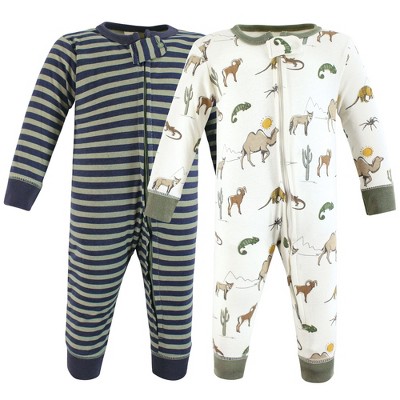 Image of Hudson Baby Cotton Sleep and Play, Desert Animals, 3-6 Months