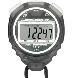 Accusplit A601X Pro Survivor Stopwatch | Get Maximum Performance with the Million-Cycle No-Fail Switches | Extra-Large Digital Display - 1 of 1