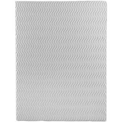JAM Paper Corrugated Two-Pocket Fluted Folders White 88506D