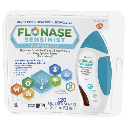 Flonase Sensimist 24 Hour Allergy Relief Nasal Spray Fluticasone Furoate 0 31 Fl Oz Target