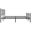 vidaXL King Metal Bed Frame – Black Steel, Headboard & Footboard, 81.5"x78"x35.4" - 4 of 4