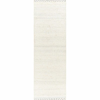 Hauteloom Yaniklar Cream Flat Woven Wool Rug
