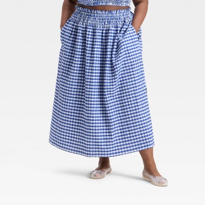 Women's Smocked Maxi A-Line Skirt - Universal Thread™