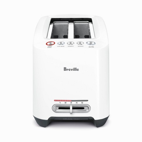 Breville Lift & Look Long Slot 4 Slice Toaster White BTA630XL