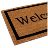 BirdRock Home Welcome Coir Doormat - 18 x 30" - (tan,black)  "Welcome" - image 2 of 4