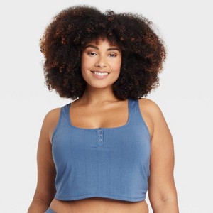 Women's Modal Blend Cropped Tank Top - Auden™ - 1 of 3