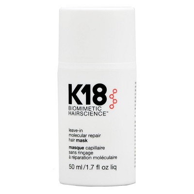 K18 Biomimetic HairScience Leave-In Molecular Repair Hair Mask (1.7 oz Large - 50 doses) Repairs Dry or Damaged Hair, Reverse Hair Damage K 18