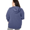 Woman Within Better Fleece Zip-Front Hoodie - 3 of 4