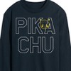 Men's - Pokémon - Pika Blocks Long Sleeve Graphic T-Shirt - 2 of 4