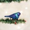 Old World Christmas Blown Glass Clip-On Ornament for Christmas Tree, Indigo Bunting - 2 of 4