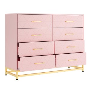 Pink 6-Drawer Tall Dresser ¨C 28.7" H Space-Saving Storage Organizer with Soft-Close Glides & Anti-Tip Kit for Bedroom & Closet - 1 of 4