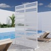 PexFix Outdoor Metal Privacy Screen Garden Fence Stripe Pattern Wall Applique - 2 of 4