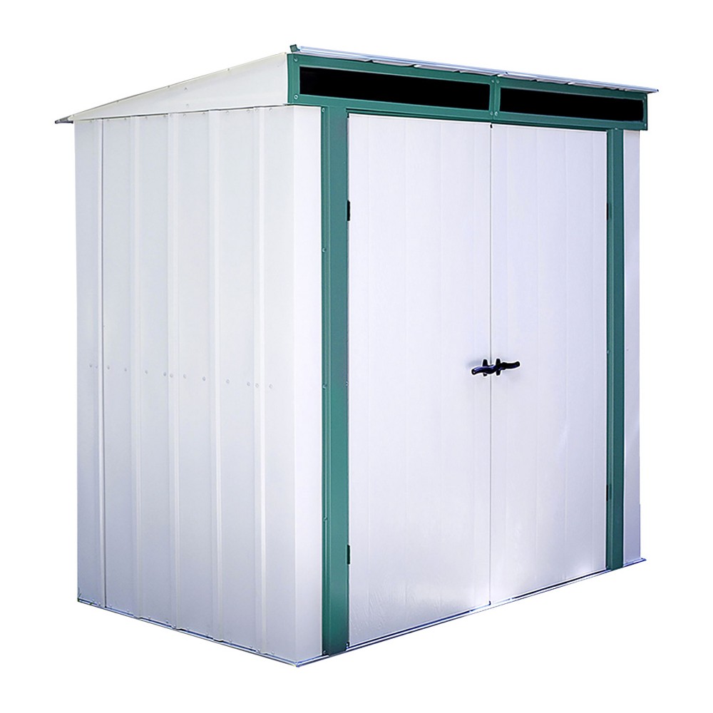 UPC 026862108746 product image for Euro - Lite Pent Window Shed, 6' X 4' - Arrow Storage Products, Eggshell | upcitemdb.com