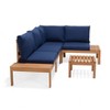 Amazonia 3pc Seychelles Outdoor Patio Conversation Set with Cushions - 3 of 4