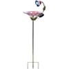 The Lakeside Collection Glass Birdbath with Metal Stake - 2 of 3