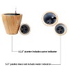 Okak Vertical ABS Planter Pots with Holes Orchid & Succulent Planters for Indoor/Outdoor, 2 Pack(S+M),4 Colors - 3 of 4