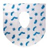 Toilet Seat Covers Disposable (6 Pack) - XL Waterproof Toilet Cover for Toddlers, Kids & Adults - Portable & Individually Wrapped - 2 of 3