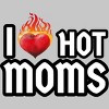 Men's Design By Humans I Love Hot Moms Heart By Metavera T-Shirt - 2 of 2