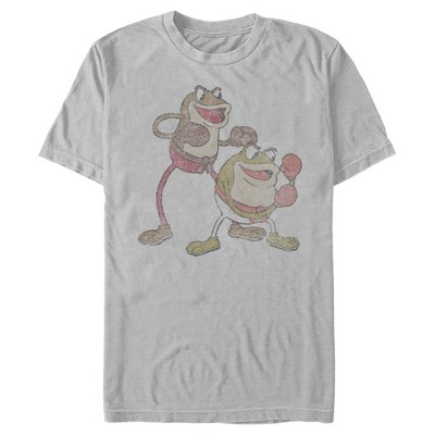 Men's Cuphead Boxing Duo Ribby and Croaks T-Shirt
