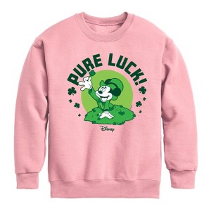 Boys' - Disney - Pure Luck Graphic Long Sleeve Fleece Sweatshirt - 1 of 4
