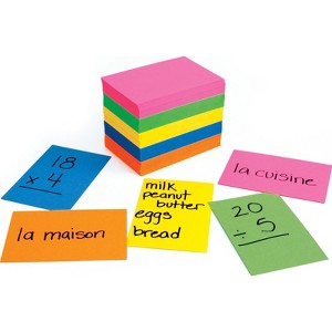Hygloss Bright Flash Cards, 2" x 3", Pack of 100 (Pack of 6) - 1 of 1