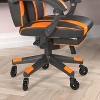 Flash Furniture X40 Gaming Chair Racing Computer Chair with Fully Reclining Back/Arms and Transparent Roller Wheels, Slide-Out Footrest - 4 of 4