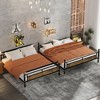 NicBex Twin Quad Bunk Bed with Safety Guardrail,Metal Twin Loft Bed with Ladder and Converts to 3 Twin Beds,Noise Reduced Bunk Beds for Bedroom - 4 of 4
