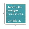 Slickblue Inspirational Wood Wall Sign – “Live Like It” Quote – Rustic 7x7 Motivational Decor, Color Options - 3 of 3