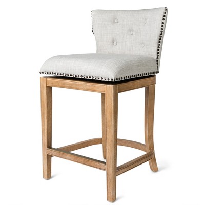 Maven Lane Hugo with Ash Grey Fabric Upholstery Seat