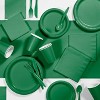 24ct Emerald Green Oval Plates Green - 2 of 2