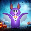 Outsunny 6ft Inflatable Halloween Bat, Halloween Decoration with LED Lights for Garden Indoor Outdoor - 2 of 4