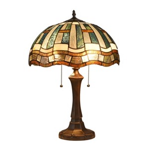 Chloe Lighting Denby Tiffany-style 2 Light Mission Table Lamp 16" Shade - 1 of 3