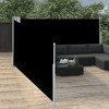 vidaXL Retractable Side Awning Black 47.2 in.x393.7 in. - 3 of 4