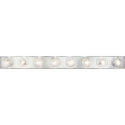 Progress Lighting Broadway 8-Light Wall Light in Polished Chrome with Included Shade