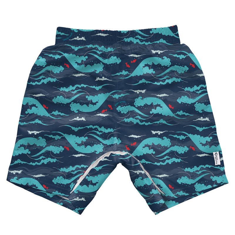 Green Sprouts Baby/Toddler Boys' Easy-Change Eco Swim Trunks, 2 of 3