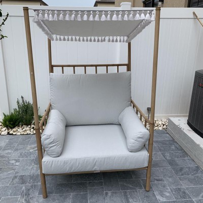 Calla Canopy Patio Accent Chair White Opalhouse Target