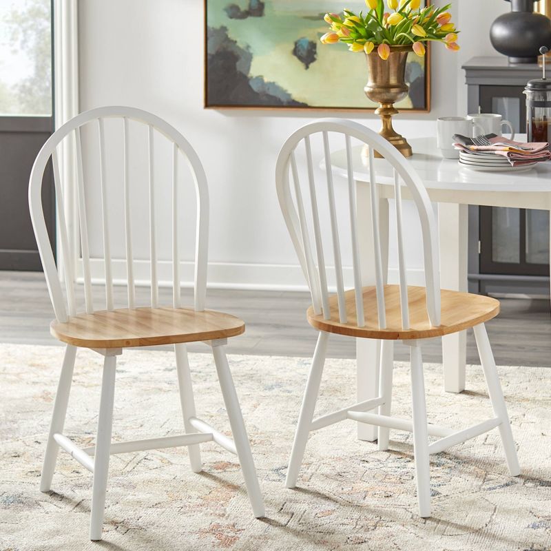 Set of 2 Windsor Chairs White - Buylateral, 3 of 7