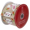 Northlight Natural Brown Spring Easter Wired Craft Ribbon 2.5" x 10 Yards - 3 of 3