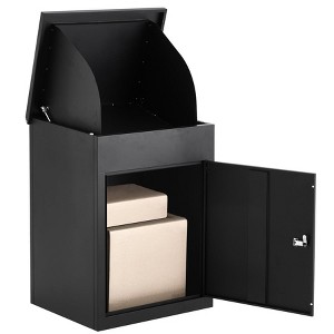 Package Delivery Boxes for Outside, Extra Large Parcel Drop Boxes with Lock, Anti-Theft Galvanized Steel, Weather Resistant Mailbox - 1 of 4