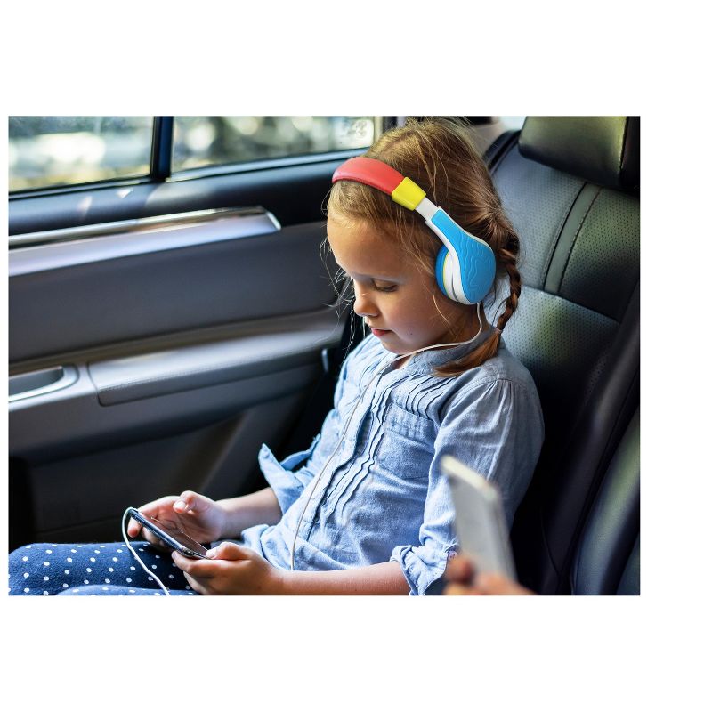 eKids Wired Headphones for Kids, Over Ear Headphones for Girls and Boys  - Multicolored (KD-140.EXV0), 4 of 5