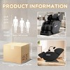 Massage Chair 0 Gravity With 5 Preset Modes Can Choose, Full-Body Massage Chair With 6 Fixed Rollers, Retractable Footrest Chair-Cuddlewood - 4 of 4